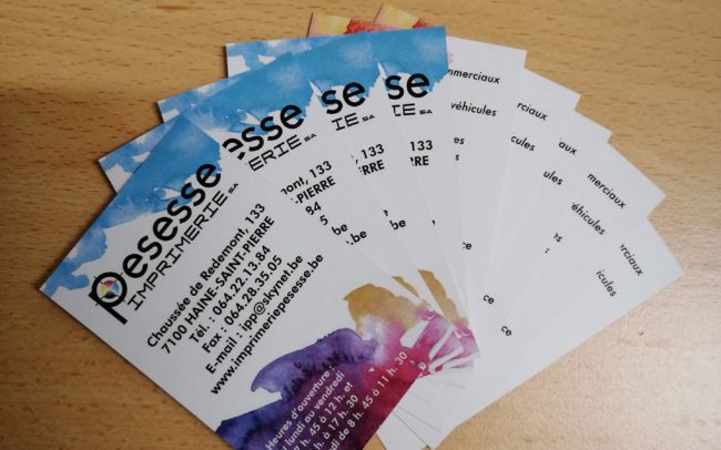 Carte de visite Pelliculage mat 1