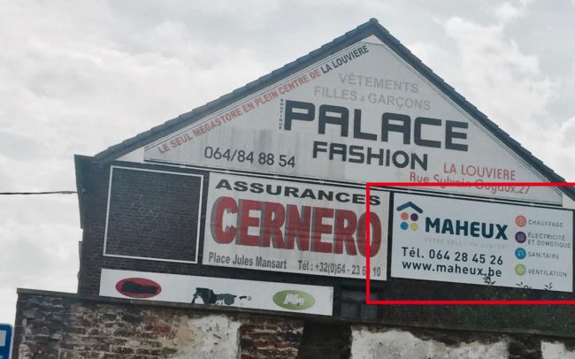 Panneau publicitaire Dibond